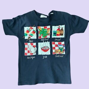 Vintage embroidered& sequin cookout fun top!